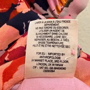 Anthropologie Maeve Printed Silk Wrap‎ Dress Floral Multicolor Women's 4 Spring thumbnail 12