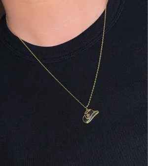 Boutique Gold Cowboy Hat Necklace – Western Country Charm Pendant New With Tags thumbnail 8