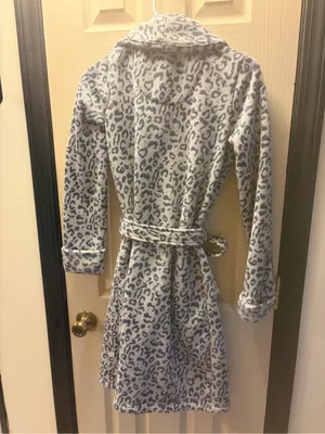 Victoria's Secret Women Cozy Thermal Robe Animal Print Size S/P thumbnail 3