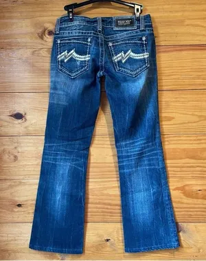 Miss Me Mid Rise Bootcut Jeans 27 JD1038B thumbnail 2