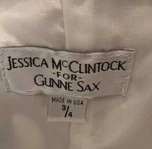 Jessica McClintock for Gunne Sax Strapless Swirl Dress thumbnail 5