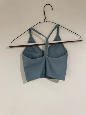 Set Active Blue Ribbed Top thumbnail 3