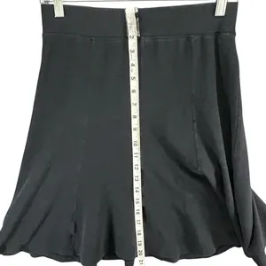 Toad & Co A-Line Pull On Skirt Black Tencel Cotton Blend Sustainable Comfort XS‎ thumbnail 5