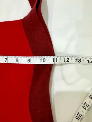 Solid & Striped The Marissa Colorblock Mini Dress Red Burgundy (Size S)⁠ thumbnail 8