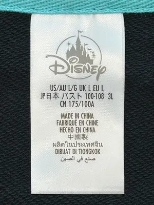 Disney Disneyland Sleeping Beauty Castle Zip Up Hoodie large L Black Gold Foil Jacket thumbnail 7