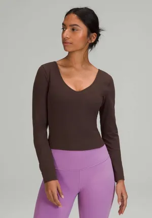 Lululemon Align Long Sleeve in French Press size 4 thumbnail 1