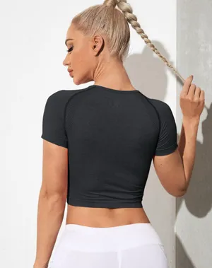 SheIn Cropped Gym Tee thumbnail 2
