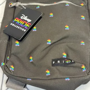 Disney Sling Bag One Size‎ Black Pride Collection Rainbow Mickey Crossbody NWT thumbnail 7