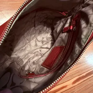 VTG Coach Slim Legacy‎ Shoulder Bag Purse Red Leather 9326 Pristine Inside EUC thumbnail 11