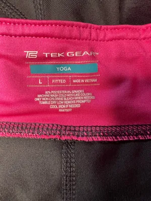 Tek Gear Yoga Active Set Pink & Gray Size Large thumbnail 5