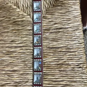 Red rhinestone bling western belt with silver accents, and buckle Sm-31 thumbnail 8