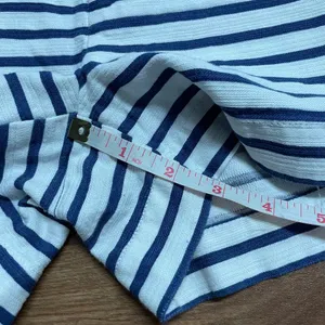 Gap Blue White Striped Welt Pocket Linen Look Cotton Shorts Womens Size 2 thumbnail 10