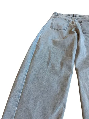 Oat New York Wide Leg Barrel Jeans Light Wash Denim Quiet Luxury Size 10/30 thumbnail 11