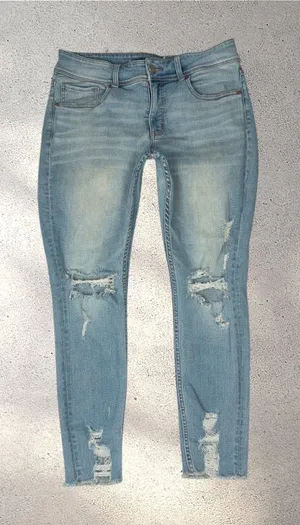 BKE Gabby Jeans Women’s 28 Light Wash Mid Rise Distressed Skinny Stretch ABK575A thumbnail 1
