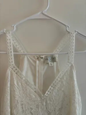 Jun & Ivy Lace White dress thumbnail 4