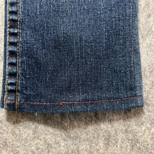 True Religion Bootcut Jeans Dark Wash Distressed Denim USA Made Size 29 Altered‎ thumbnail 4