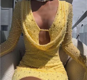 Oh Polly Embellished Long Sleeve Dress thumbnail 2