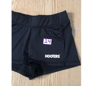 B36 #14 Hooters Girl Worn Rare Uniform Shorts Black Size XS thumbnail 2