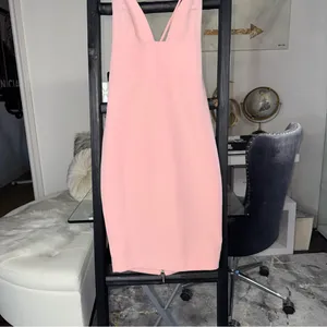 House Of CB Loren Blush Pink Bralette Midi Bodycon Dress Womens Small EUC thumbnail 5
