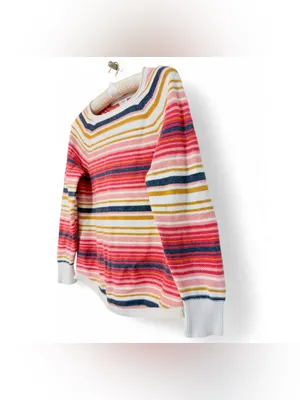 L.L. Bean Women’s Crewneck Longsleeve Multicolored Sweater Size Medium thumbnail 12