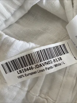 Quince 100% European Linen Pants White Large thumbnail 9