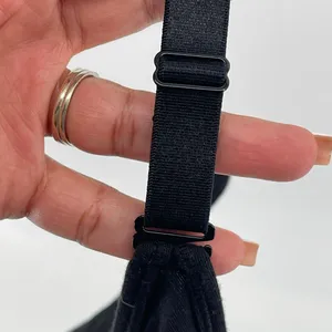 Calvin Klein Black Wireless Logo Band Bra thumbnail 13