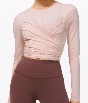 Lululemon Gather and Grow Wrap Top 6‎ athleisure workout yoga outdoor layered thumbnail 1