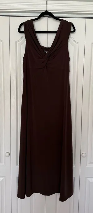 Brown Dress The Occasion by Old Navy thumbnail 1