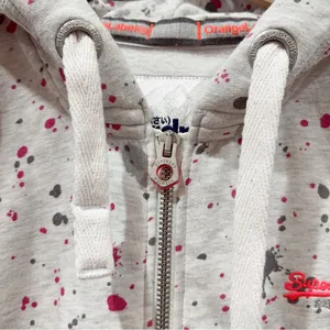 Superdry Orange Label All Over Print Full Zip Sweatshirt Size L Preowned thumbnail 4