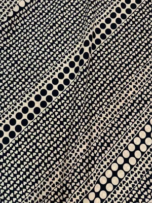 LOFT Black and White Polka Dot A-Line Skirt thumbnail 2