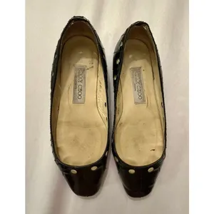 Jimmy Choo Patent Leather Flats with Cutout Details sz. 6.5 thumbnail 5