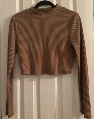 Princess Polly Mockneck Crop Top thumbnail 1