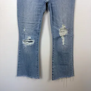 Abercrombie & Fitch Simone High Rise Ankle Flare Distressed Size‎ 27/4 Short thumbnail 3