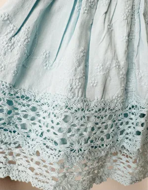 Anthropologie Pilcro Square-Neck Lace Swing Mini Dress, Size M thumbnail 10