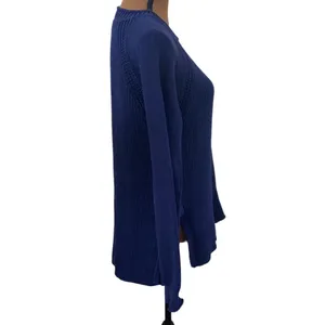 J Crew navy side-tie Crewneck elongated sweater size M thumbnail 56