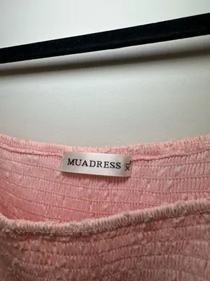 Midi Dress Size XL Pink Smocked Long Sleeve thumbnail 2