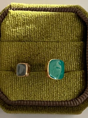Classic Design Stainless Steel Golden w/ Modern Design Adjustable Ring S 6-9 thumbnail 2