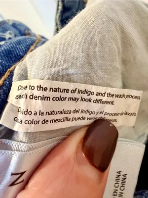 Risen Jeans 5/27 Wide Leg Blue Denim White Bow Embroidery NWT thumbnail 10