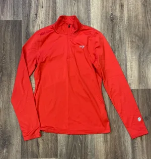 Orage Quarter Zip Thermal Pullover Top Women’s Medium Orange thumbnail 1