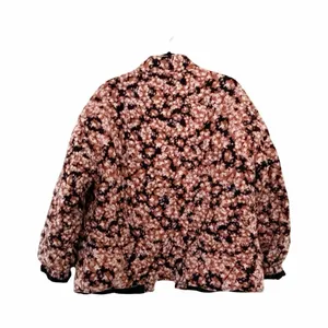 SANCTUARY Floral Quilted Puffer Jacket Sz XL thumbnail 3