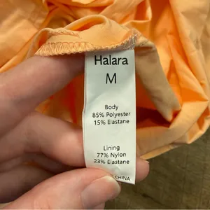 Halara Breezeful Backless Racerback High Low Flowy Midi Dress in Peach Sz Medium thumbnail 10