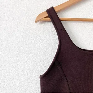Aritzia Babaton Sculpt Knit Rich Mocha Brown Bodycon Seam Detail Mini Dress thumbnail 5