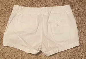 J. Crew 100% Cotton Chino Broken-In White Shorts thumbnail 2
