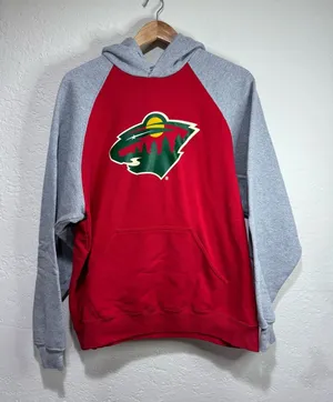 Minnesota Wild NHL Raglan Hoodie - State of Hockey - Size Large thumbnail 1