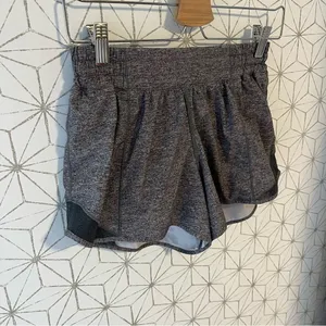 Lululemon Hotty Hot Short II *Long 4" Heather Lux Multi Black thumbnail 5