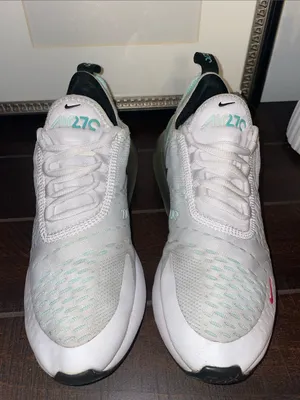 Nike Air Max 270 Sneakers White & Mint Foam Size 7.5 DQ7652-100 thumbnail 2