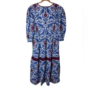 Beyond by Vera Poppy Dress, Pomegranate Blue M thumbnail 3