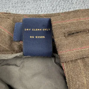 Brooks Brothers 346 Y2K Womens Brown Pinstripe 100% Wool Dress Pants Size 10 thumbnail 7