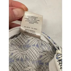 Maeve Anthropologie Pineapple Print Ruffle‎ Hem Shorts Blue White Women Size 0 thumbnail 9