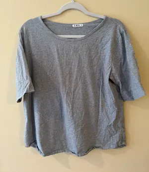Relaxed Grey Short Sleeve Women's Tee thumbnail 1